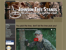 Tablet Screenshot of johnsontreestands.com
